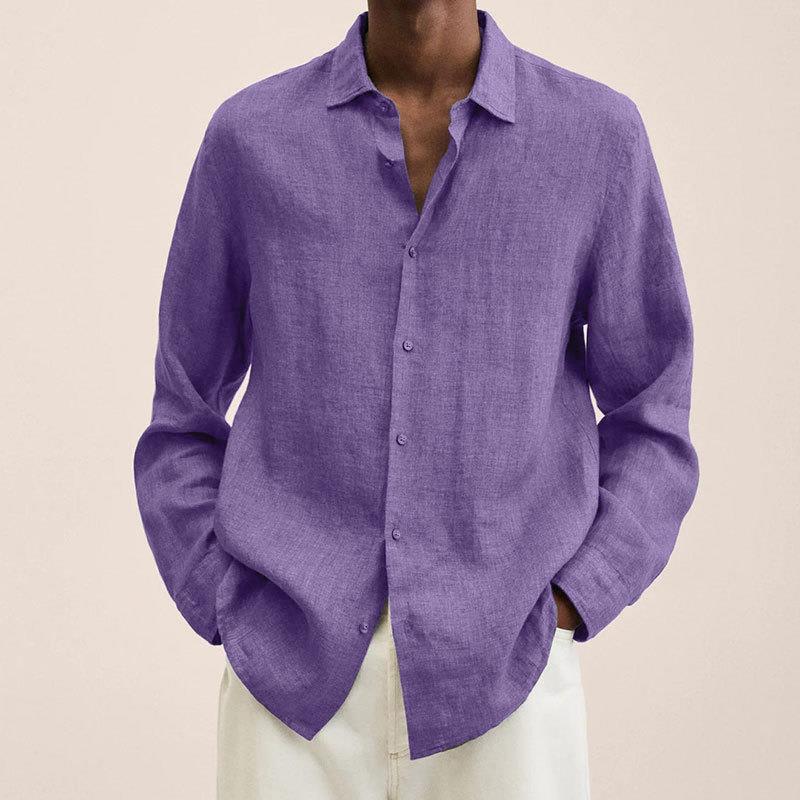 Camicia in Lino per Uomini | Varnix Viola