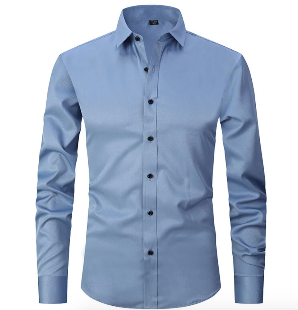 Camicia Elasticizzata da Uomo Maniche Lunghe | Victor Blu