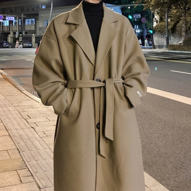 Cappotto Oversize in Lana per Uomini | Fentrix Beige