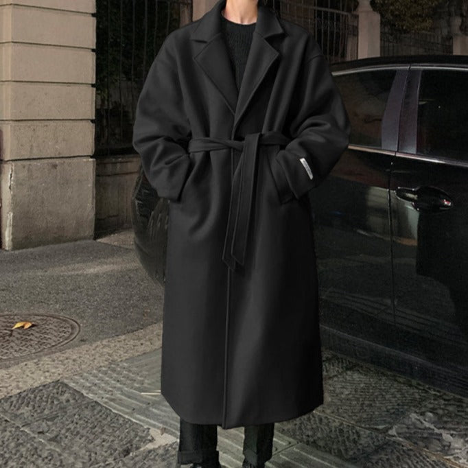 Cappotto Oversize in Lana per Uomini | Fentrix Nero