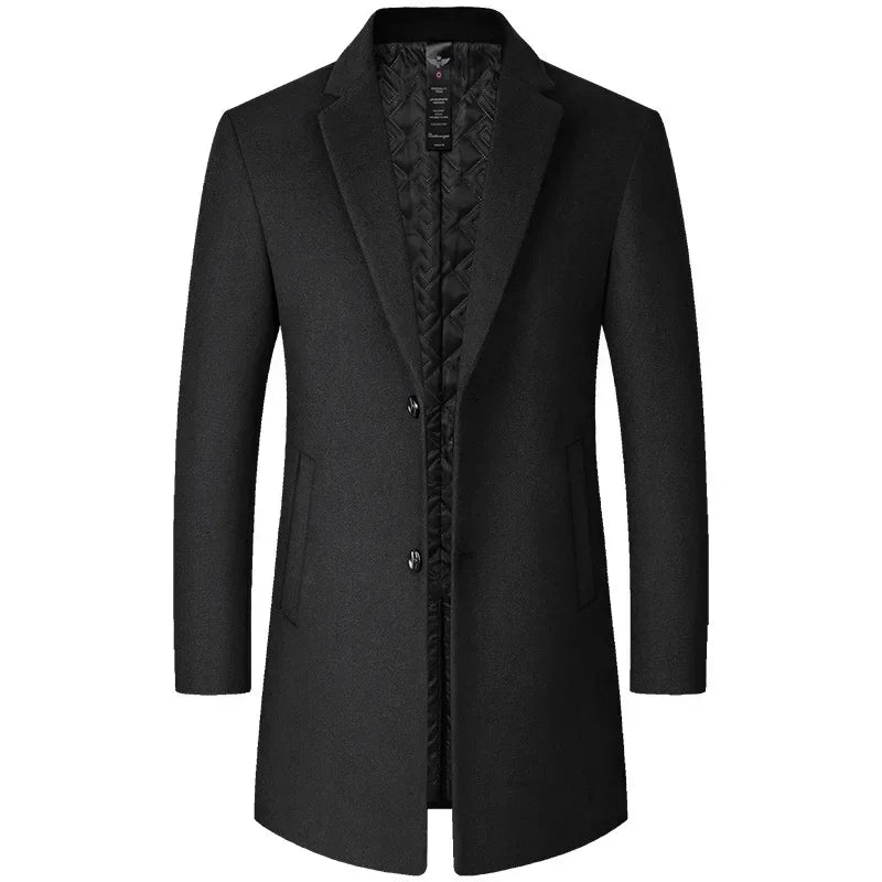 Cappotto di Lana per Uomini | Braven Nero