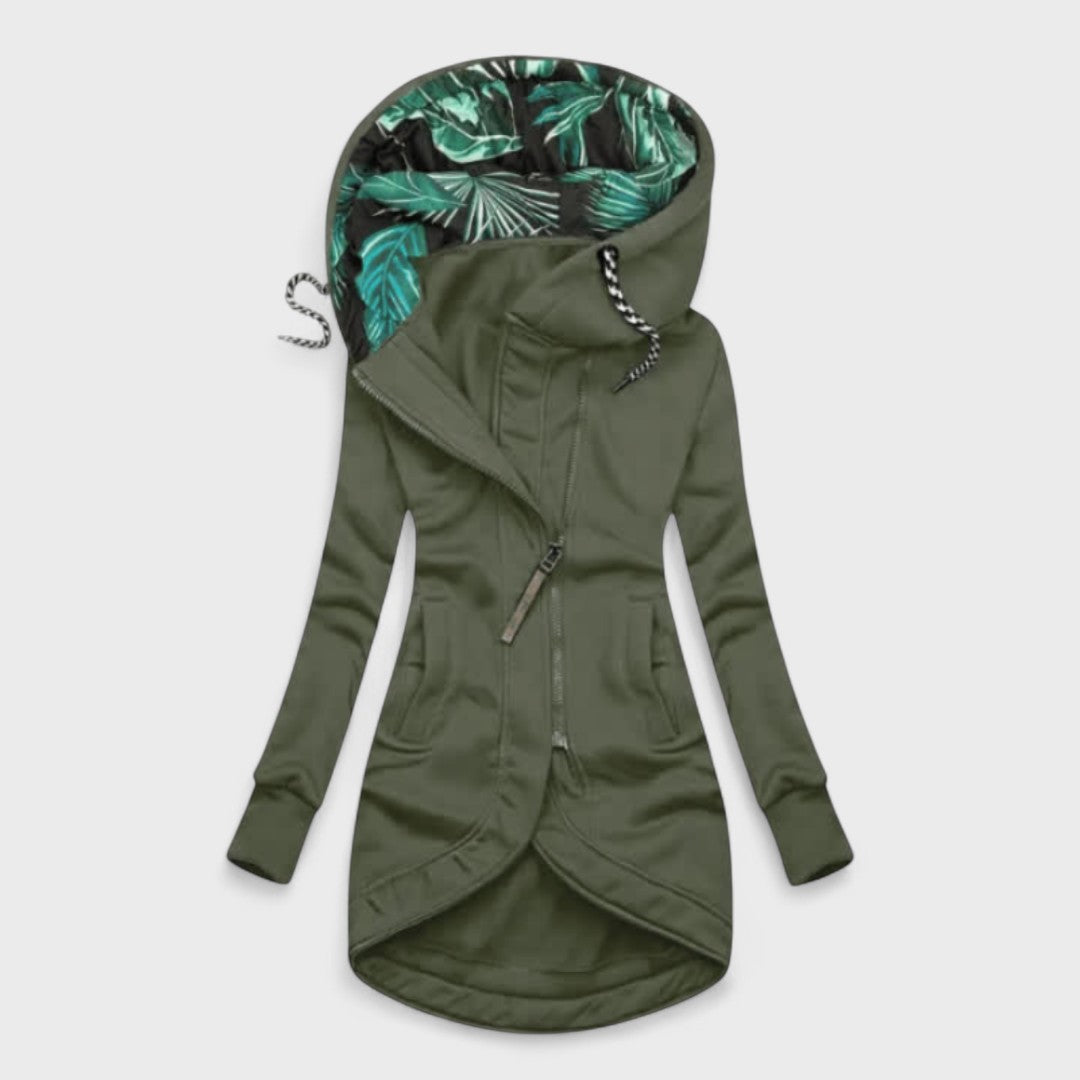Cappotto Invernale Elegante Per Donna | Luvina Verde militare