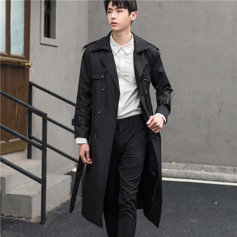 Cappotto Trench Lungo per Uomini | Brexton Nero
