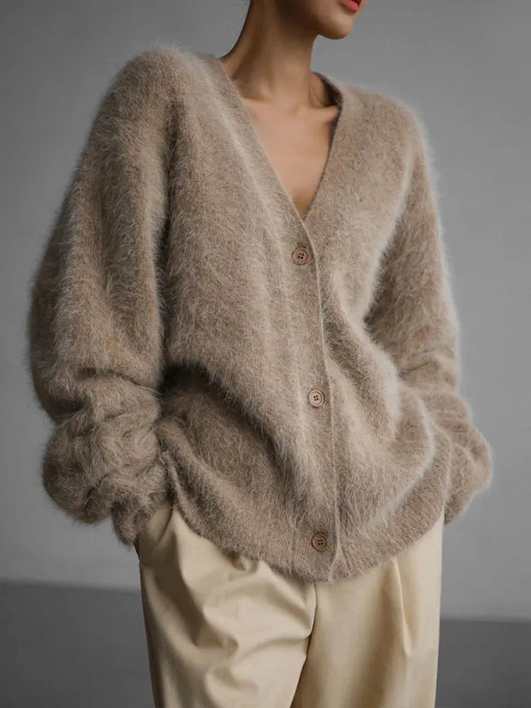 Cardigan Donna Morbido in Maglia Pelosa | Alessa Fur