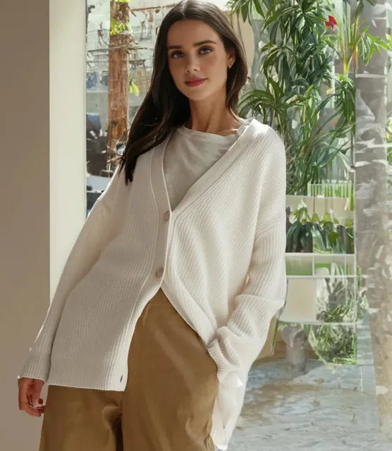 Cardigan Oversize in Maglia da Donna | Ava Bianco