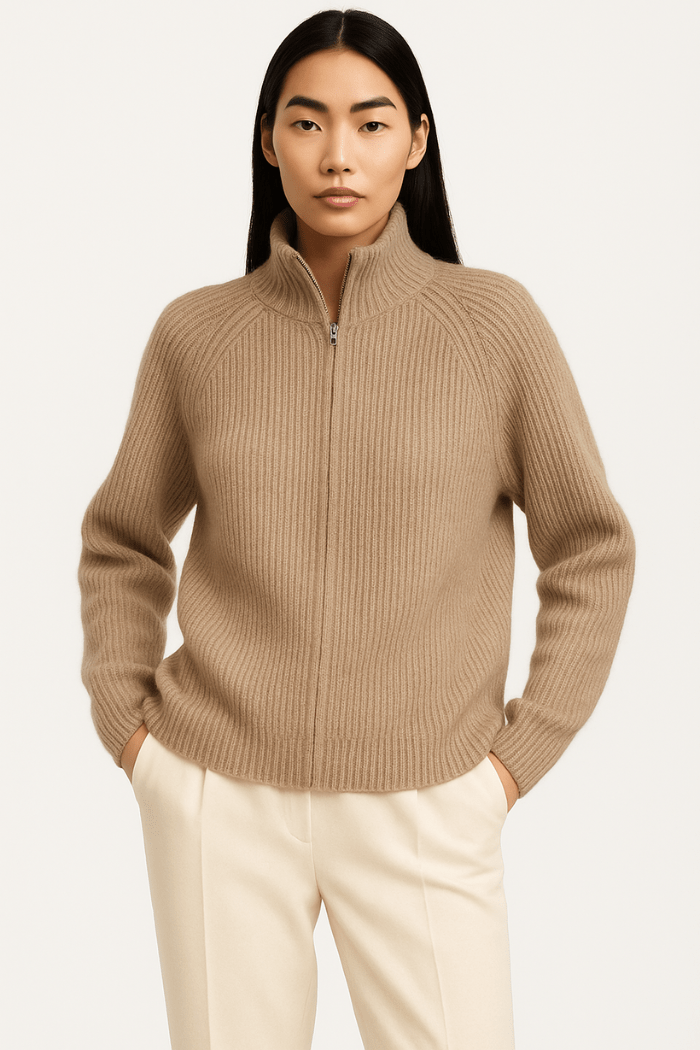 Cardigan con Zip in Maglia per Donna | Marta Camello