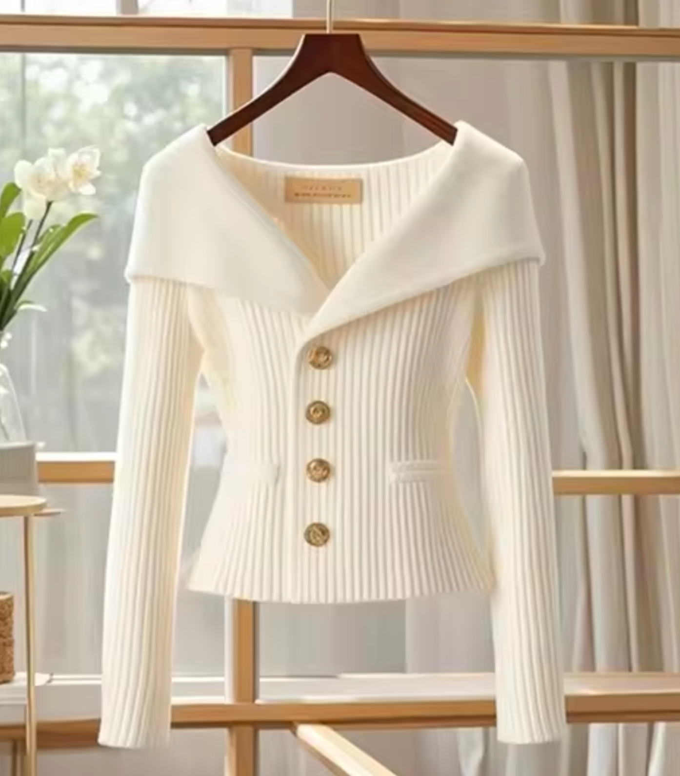 Caria | Cardigan Primaverile Donna Corto Lavorato a Maglia 5