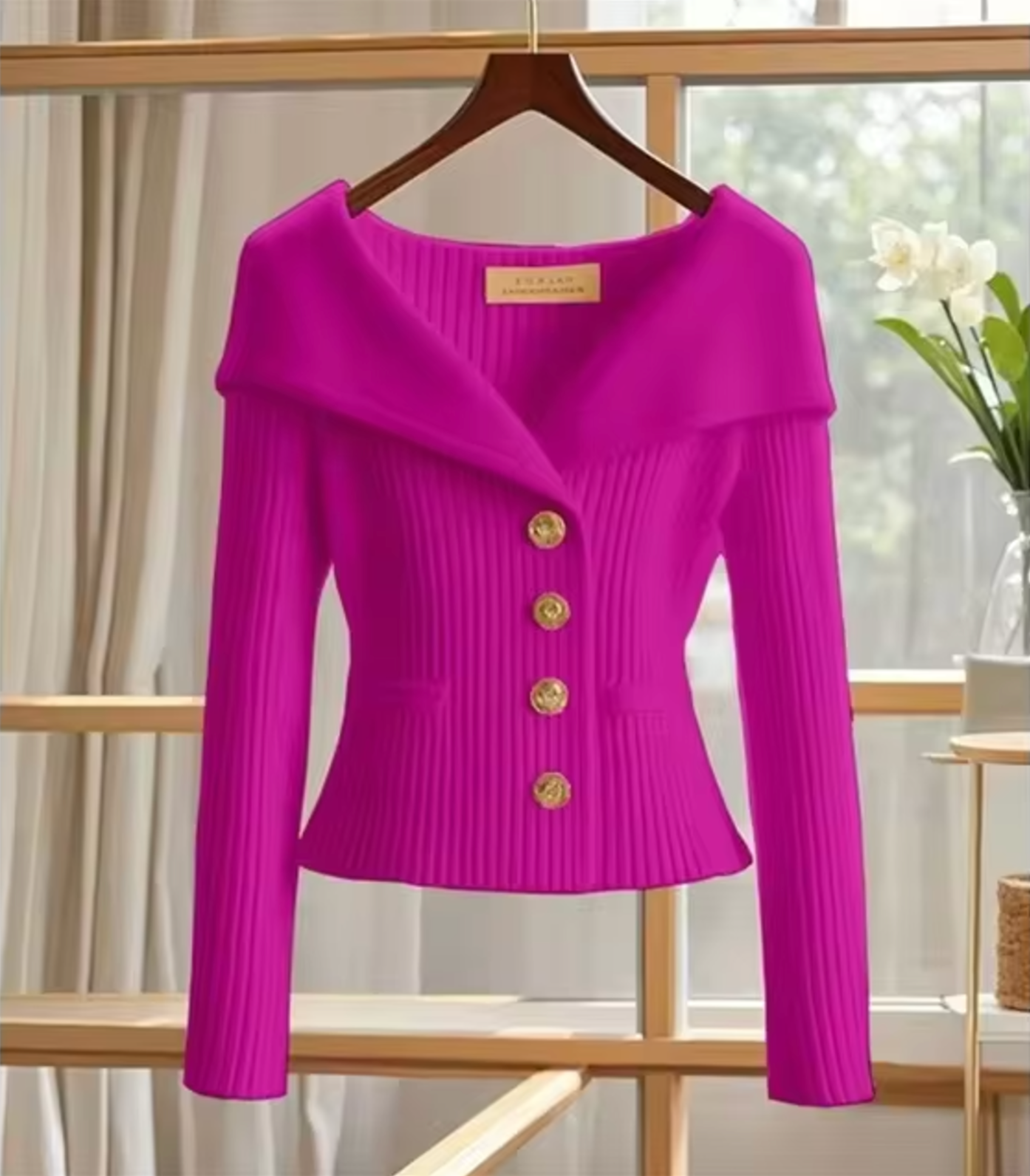Caria | Cardigan Primaverile Donna Corto Lavorato a Maglia 8