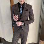 Carlo | Completo Uomo Tre Pezzi Slim Fit a Quadri