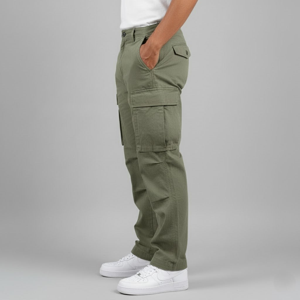 Carlo | Pantaloni Cargo da Uomo Relaxed Fit Tasche Multiple 5