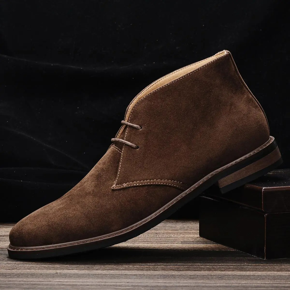 Cavalo | Stivaletti Chukka Allacciati Classici Marrone