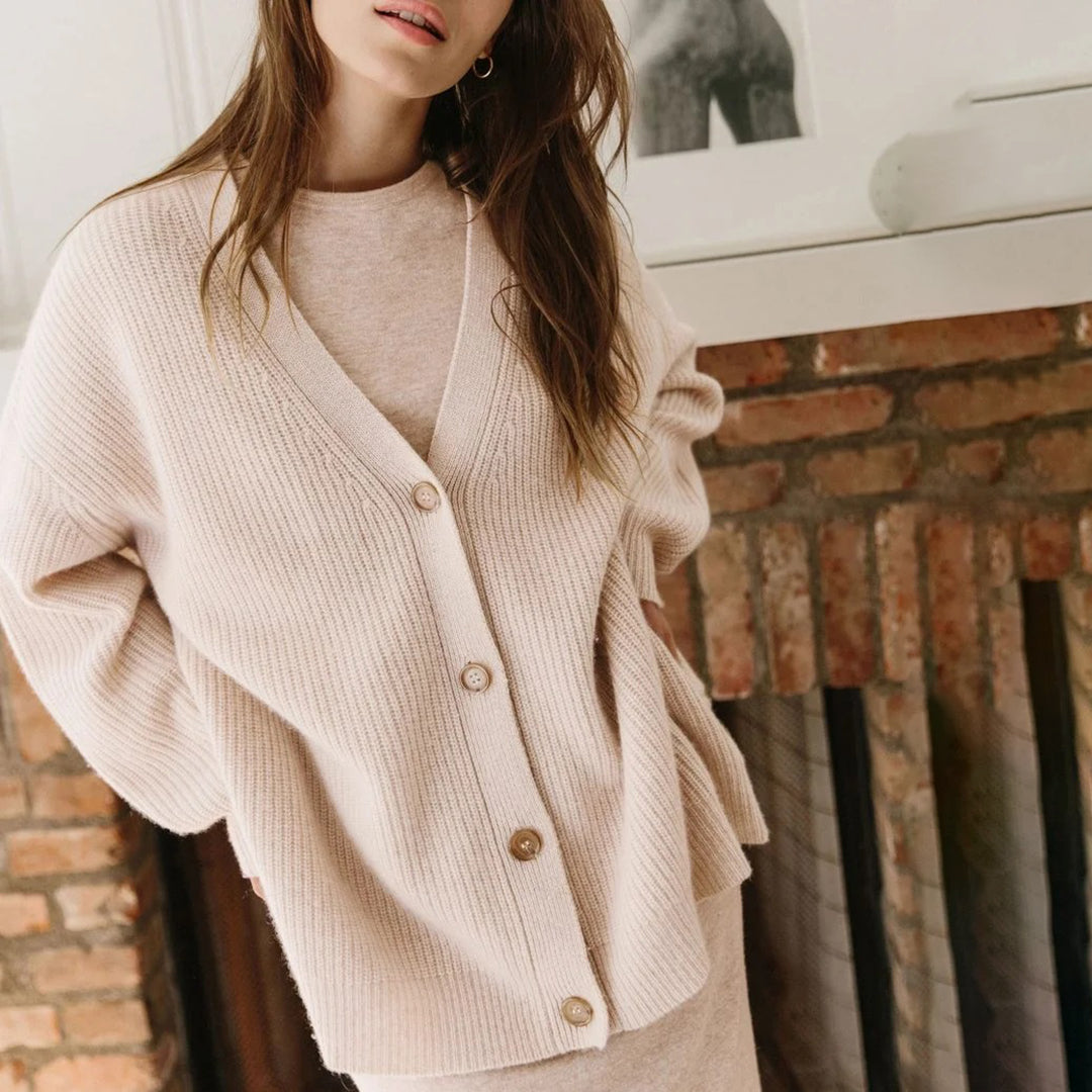 Cavaro | Cardigan Oversize in Cashmere Rosa