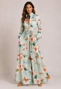 Abito lungo floreale da donna per occasioni estive