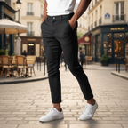Pantaloni Chino Classici da Uomo Slim Fit per Uso Casual