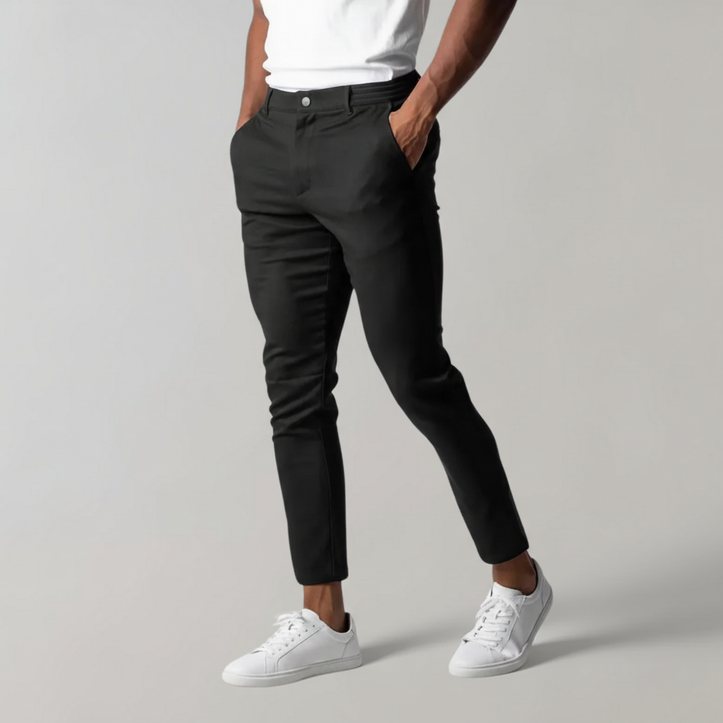 Pantaloni Chino Classici da Uomo Slim Fit per Uso Casual