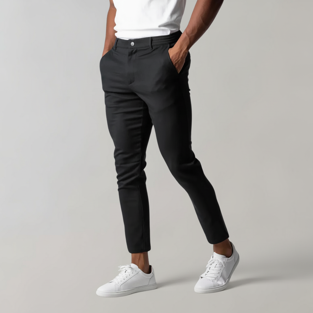 Pantaloni Chino Classici da Uomo Slim Fit per Uso Casual