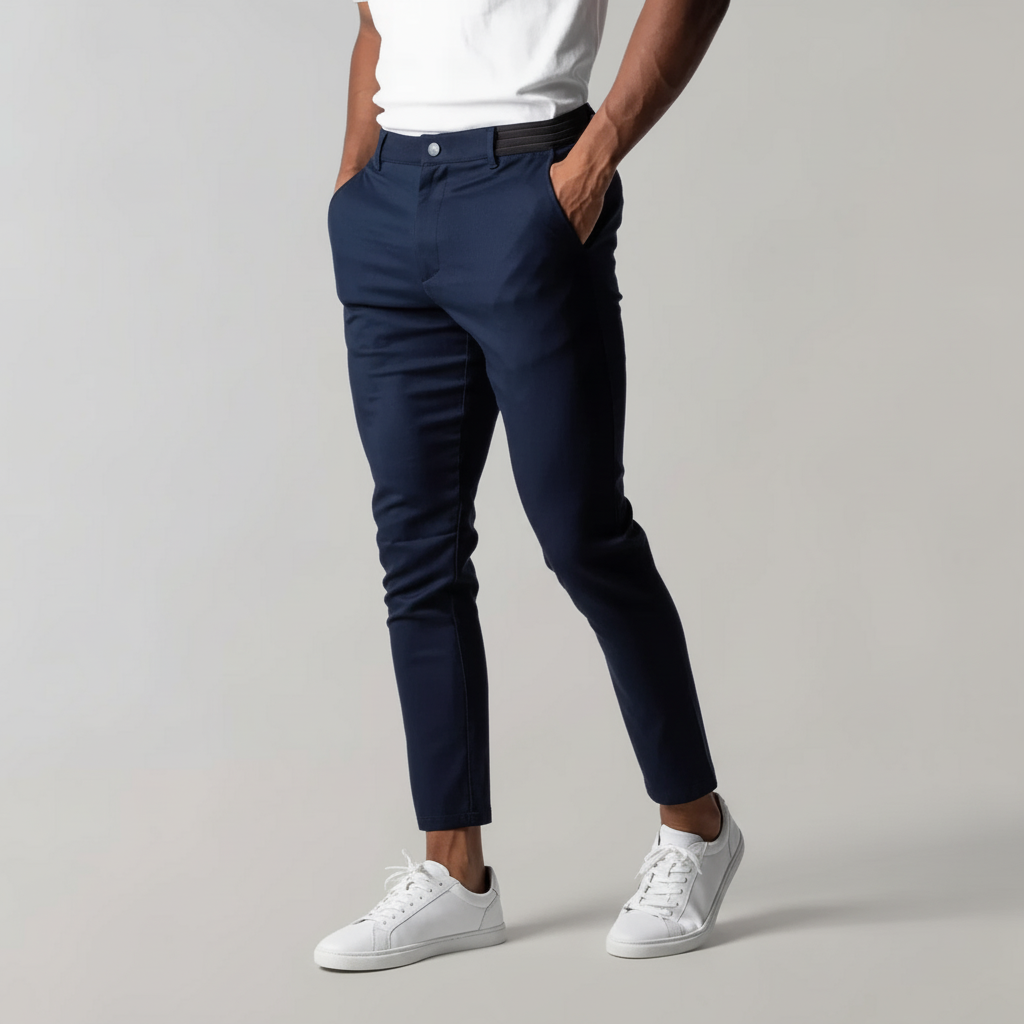 Pantaloni Chino Classici da Uomo Slim Fit per Uso Casual