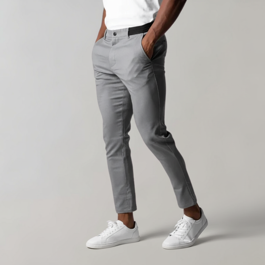 Pantaloni Chino Classici da Uomo Slim Fit per Uso Casual