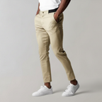 Pantaloni Chino Classici da Uomo Slim Fit per Uso Casual