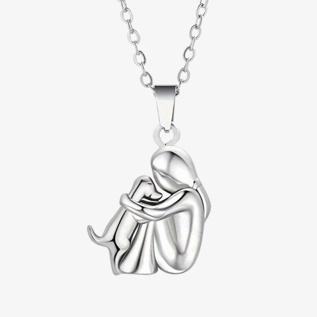 Collana con Ciondolo Cane Elegante Per Donna | Luminia Argento Unica