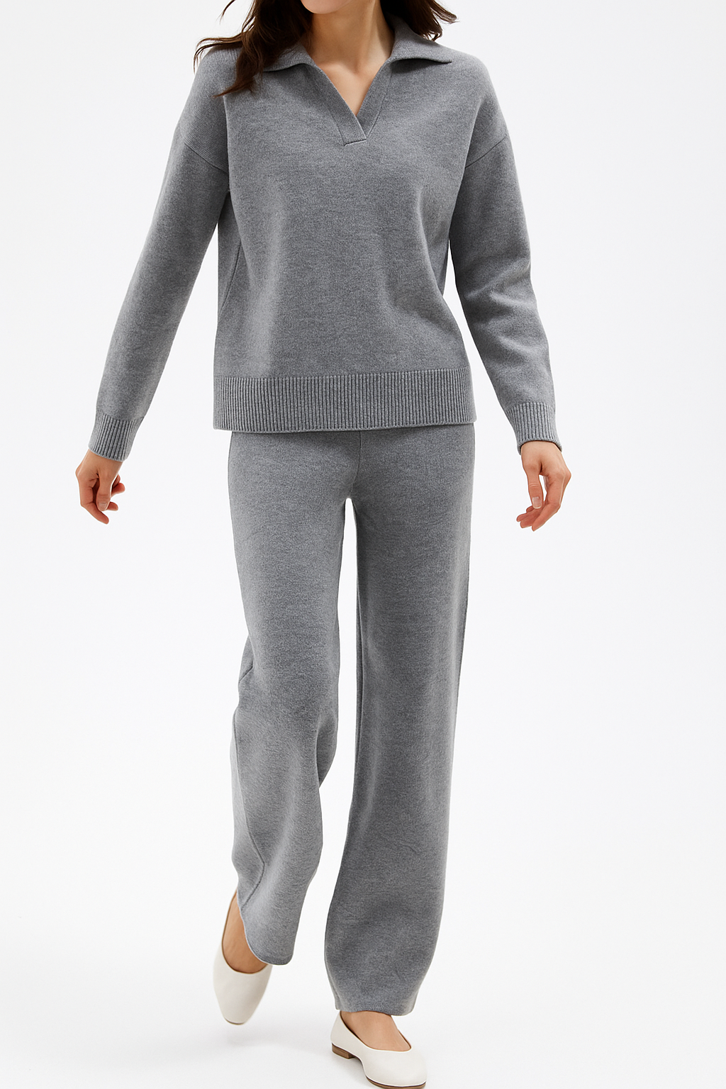 Completo Donna in Maglia con Maglia e Pantaloni | Elena