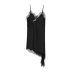 Daphne | Abito Sottoveste Donna con Pizzo Nero
