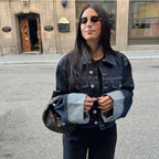 Diana | Donna Completo Denim Con Jeans Gamba Larga e Giacca