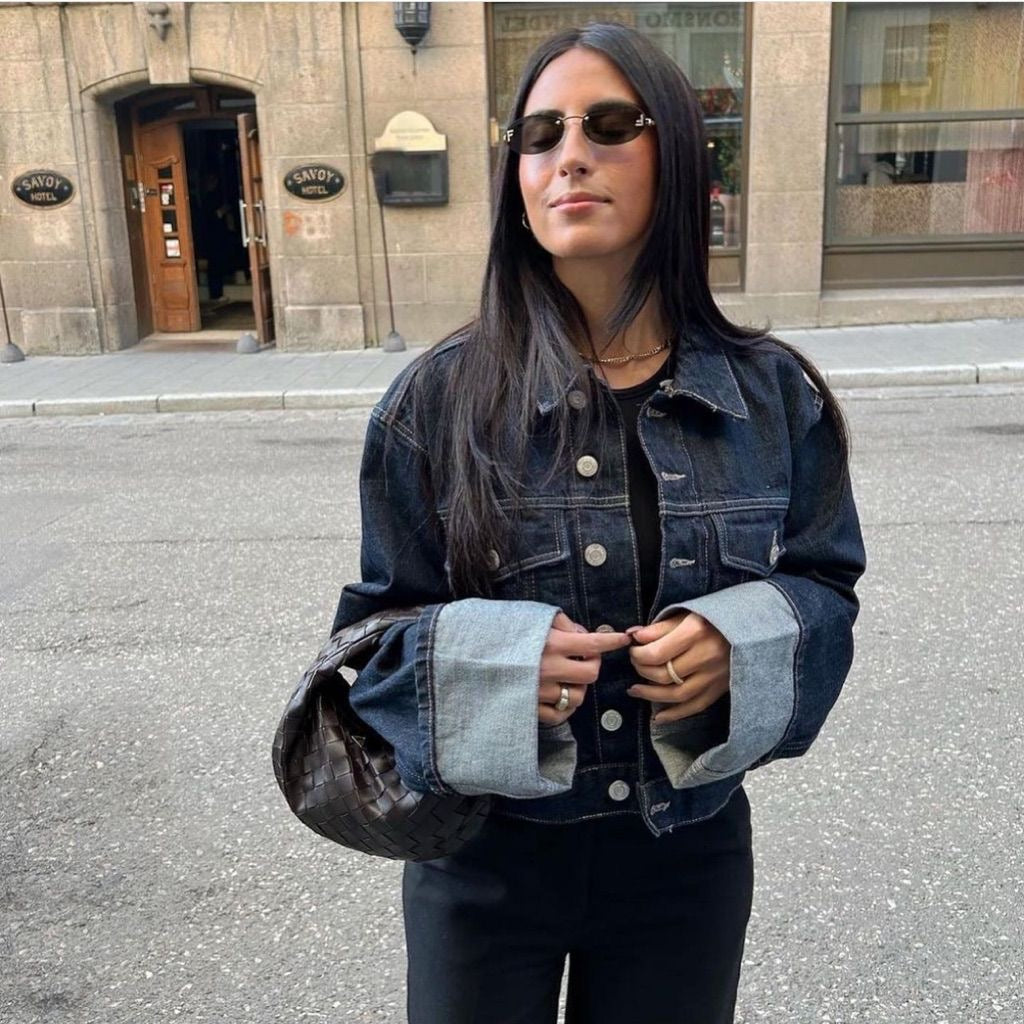 Diana | Donna Completo Denim Con Jeans Gamba Larga e Giacca