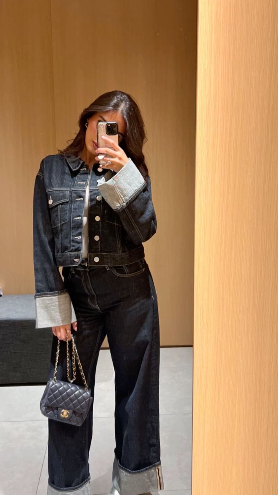 Diana | Donna Completo Denim Con Jeans Gamba Larga e Giacca 5