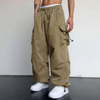 Domeno | Pantaloni Cargo Moderni Con Multitasche Kaki