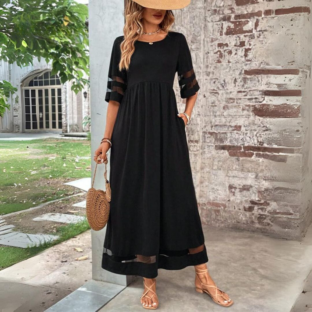 Women's Flattering Maxi Dress for Evening Events