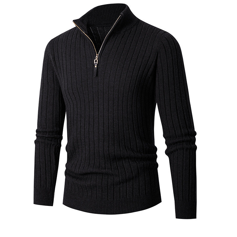 Felpa Zip-Up per Uomini | Zendor Nero
