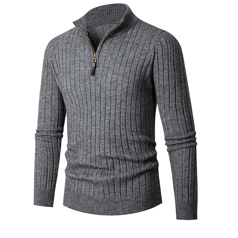Felpa Zip-Up per Uomini | Zendor Grigio Scuro