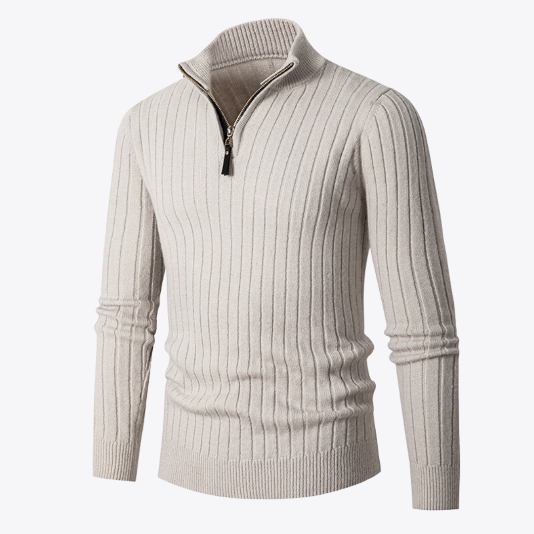 Felpa Zip-Up per Uomini | Zendor Bianco