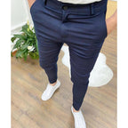 Fino | Pantaloni Casual Classici Formali Blu