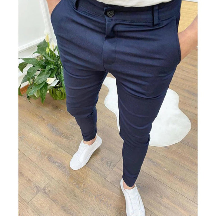 Fino | Pantaloni Casual Classici Formali Blu