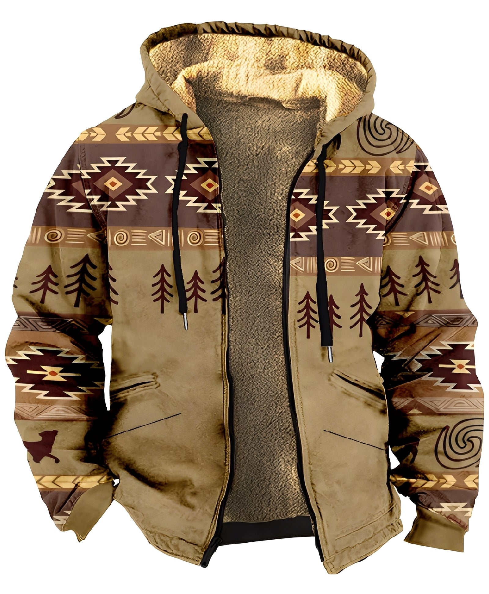 Giacca di Velluto a Blocchi di Colori Per Uomo | Larnel Khaki