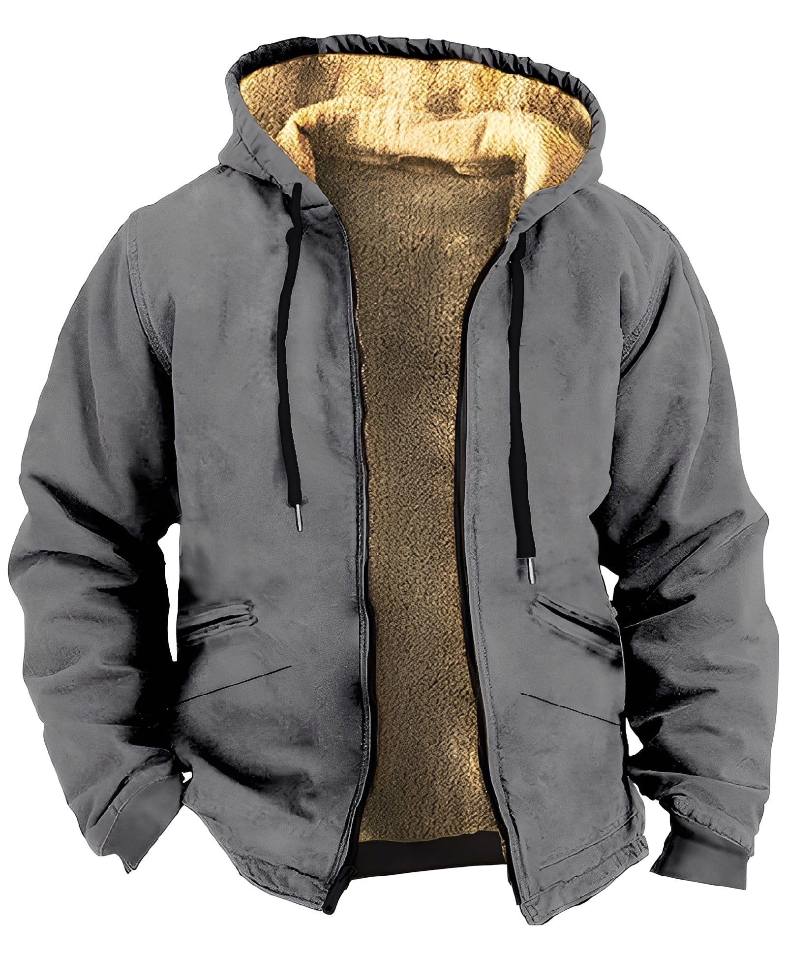 Giacca di Velluto a Blocchi di Colori Per Uomo | Larnel Grigio