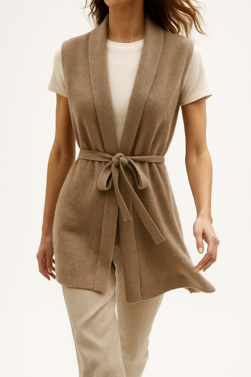 Gilet Donna in Maglia con Cintura | Camilla