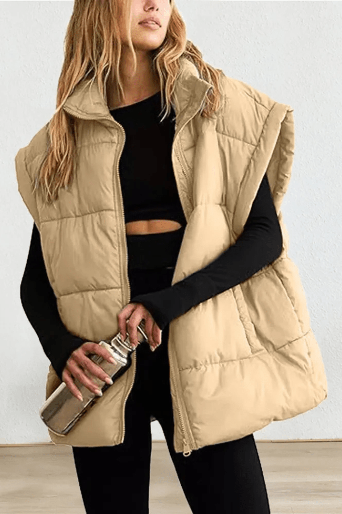 Gilet Piumino Imbottito per Donna | Gia Beige