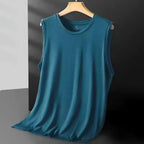 Givor | Gilet Estivo Leggero in Maglia di Seta Turchese
