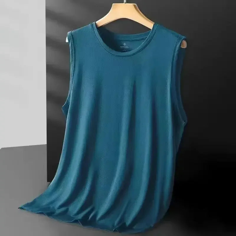 Givor | Gilet Estivo Leggero in Maglia di Seta Turchese