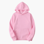 Havor | Felpa Uomo Con Cappuccio Pullover Manica Lunga Tasca Marsupio Rosa
