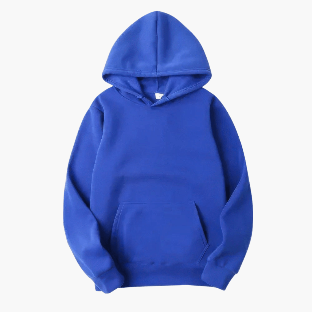 Havor | Felpa Uomo Con Cappuccio Pullover Manica Lunga Tasca Marsupio Blu