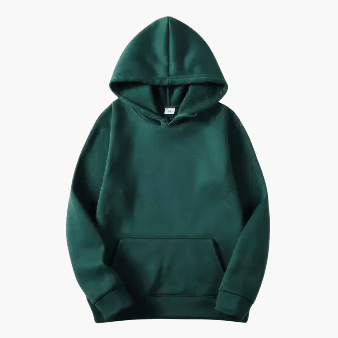 Havor | Felpa Uomo Con Cappuccio Pullover Manica Lunga Tasca Marsupio Verde
