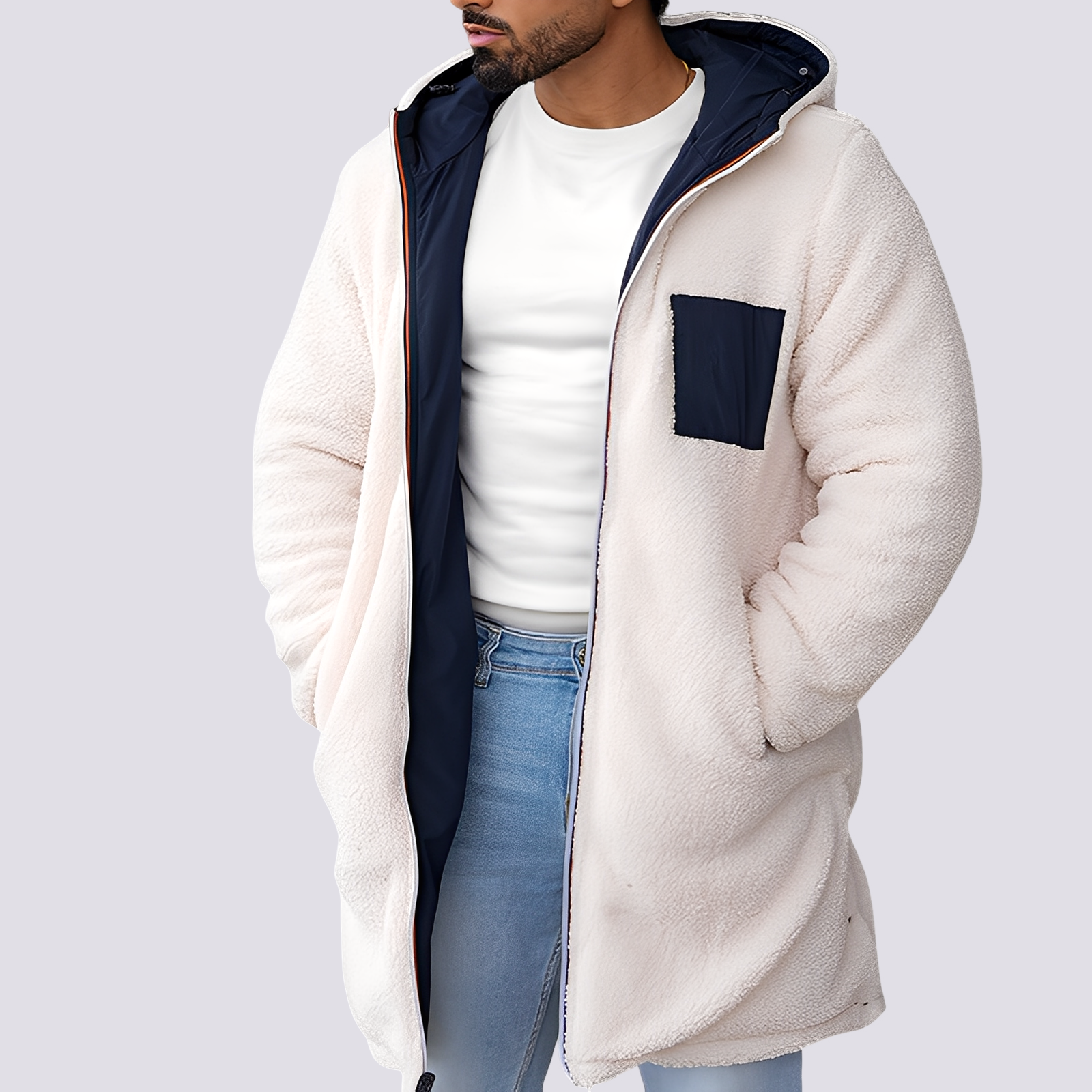 Havro | Giacca Reversibile con Cappuccio