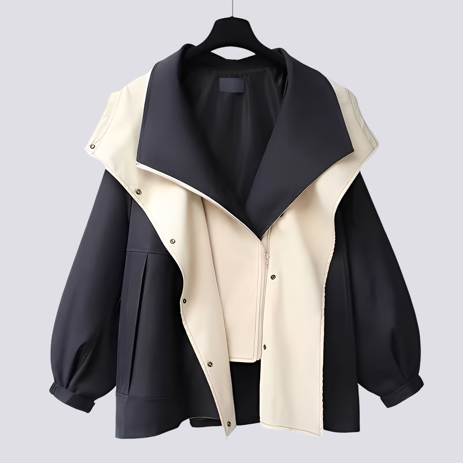 Javira | Cappotto Leggero Idrorepellente Nero