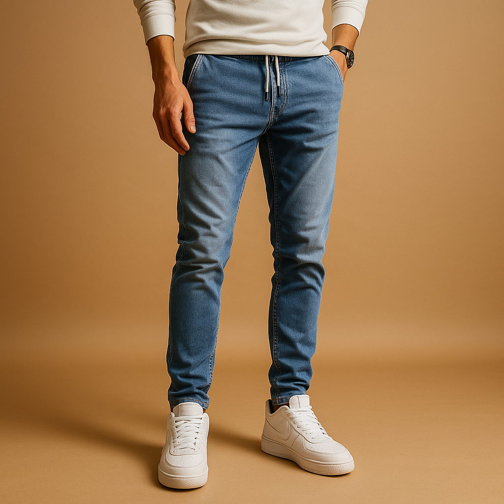 Jemko | Uomo Jeans Slim Fit Elasticizzati Blu