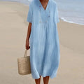 Women's Relaxed Fit Midi Dress for Beach, Holiday & Special Occasions