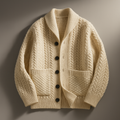 Maglione Button-Up In Misto Lana Per Uomo | Kelvyn Beige